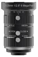 05-28mm, F2.8, 1/2.8", 850nm, C-mount obiettivo (LS-HV0528M-6MPIR)
