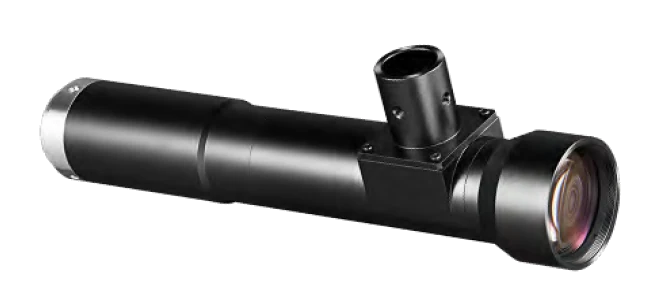 Lente telecêntrica do lado do objeto, 3x, distância de trabalho 110 mm, 1.1", porta de iluminação coaxial (LS-KT-3-110C)