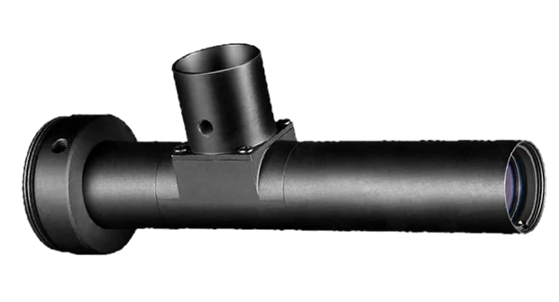 Objektseitiges telezentrisches Objektiv, 1x, 65 mm WD, 1/2", Anschluss für Koaxialbeleuchtung (LS-HY-1-65CN)