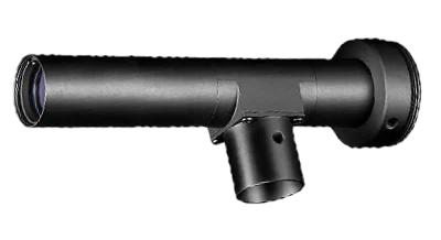 오브젝트 사이드 텔레센트릭 렌즈, 4x, 200 mm 작동 거리, 1/2", 동축 조명 포트 (LS-HY-4-200C)