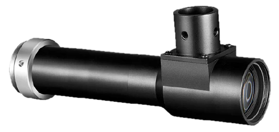 Obiettivo telecentrico lato oggetto, 1x, WD 63 mm, 2/3", porta per illuminazione coassiale (LS-MY-1-63C)