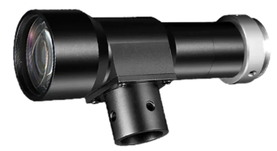 Lente telecéntrica del lado del objeto, 1x, 108 mm WD, 2/3", puerto de luz coaxial (LS-MY-1-108C)