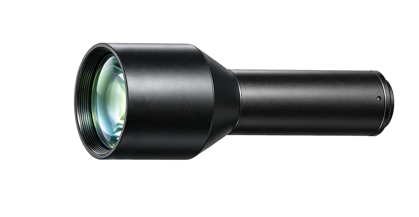 Obiettivo telecentrico lato oggetto, 0.4x, 110 mm WD, 1", dimensioni 162.1 mm × Φ60 mm (LS-KT-04-110-V3)