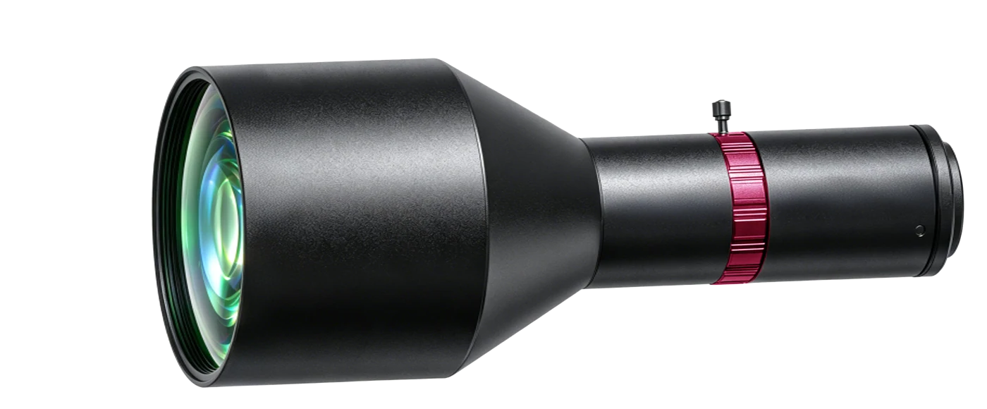 Obiettivo telecentrico lato oggetto, 0.345x, distanza di lavoro 220 mm, 1.1", risoluzione lato oggetto 15.6-62.2 μm (LS-KT-0345-220-V5-G)