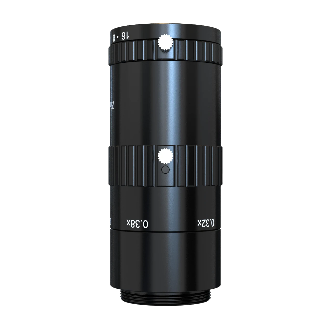 75mm, F3.8, 1.1", C-mount, Makro-Objektiv (257 mm (-0.38X) bis 471 mm (-0.18X)) (LS-KF7538M-ML)