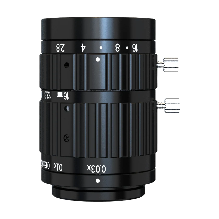 16mm, F2.8, 1.1", C-mount, Obiettivo macro (52 mm (-0.25X) a 546 mm (-0.03X)) (LS-KF1628M-ML)