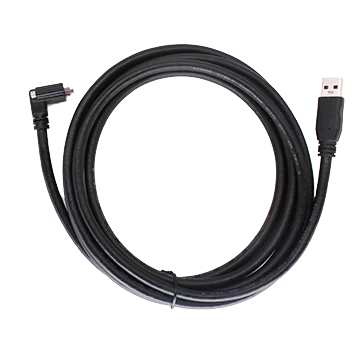 Cavo dati per fotocamera, Micro-B maschio (con vite), Angolo (giù) a A maschio, 2m (LS-ACU3-MBMS-DOWN-AM-ST-2M)