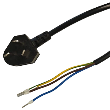 Netzkabel, E3p (CHN, Dreieckig) zu E75 Stecker, 2 m (LS-E75-2)